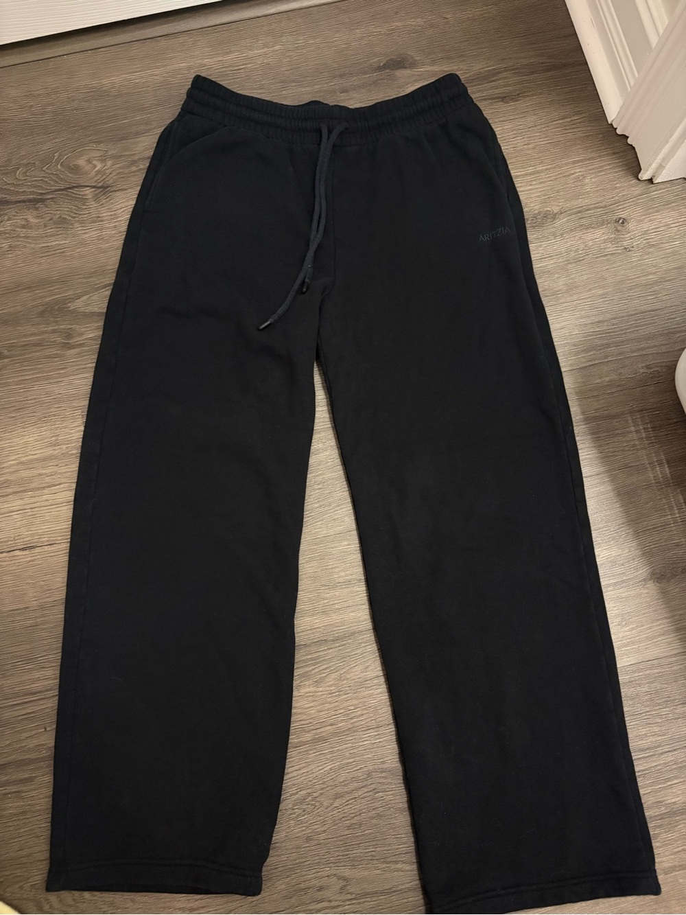Aritzia Black Track Pants with Drawstring